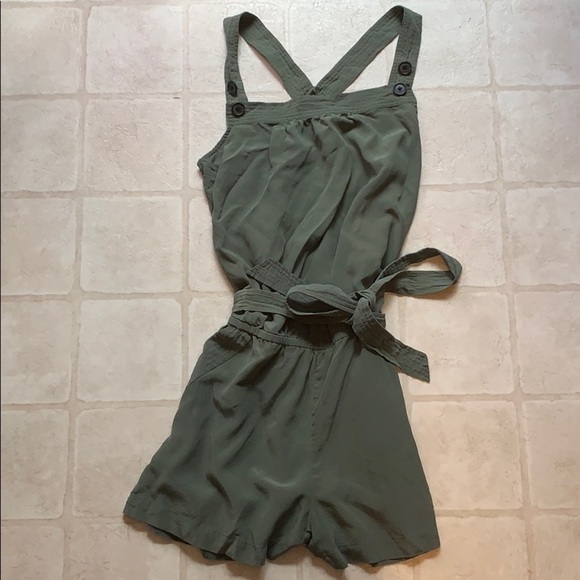 Joie Olive Romper SZ M